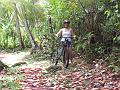 Elizabeth Jungle Biking at Anse Mamin